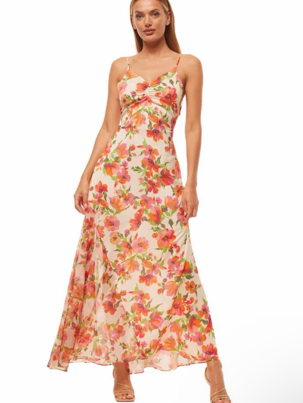 Misa Negine Dress Palmarei Blooms Mix, Large, Like New